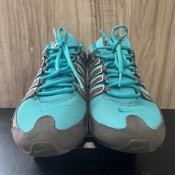 Nike Shox NZ Turquoise & Charcoal Grey Running Shoes Women's Size 8.5 314561-040 - Picture 8 of 13